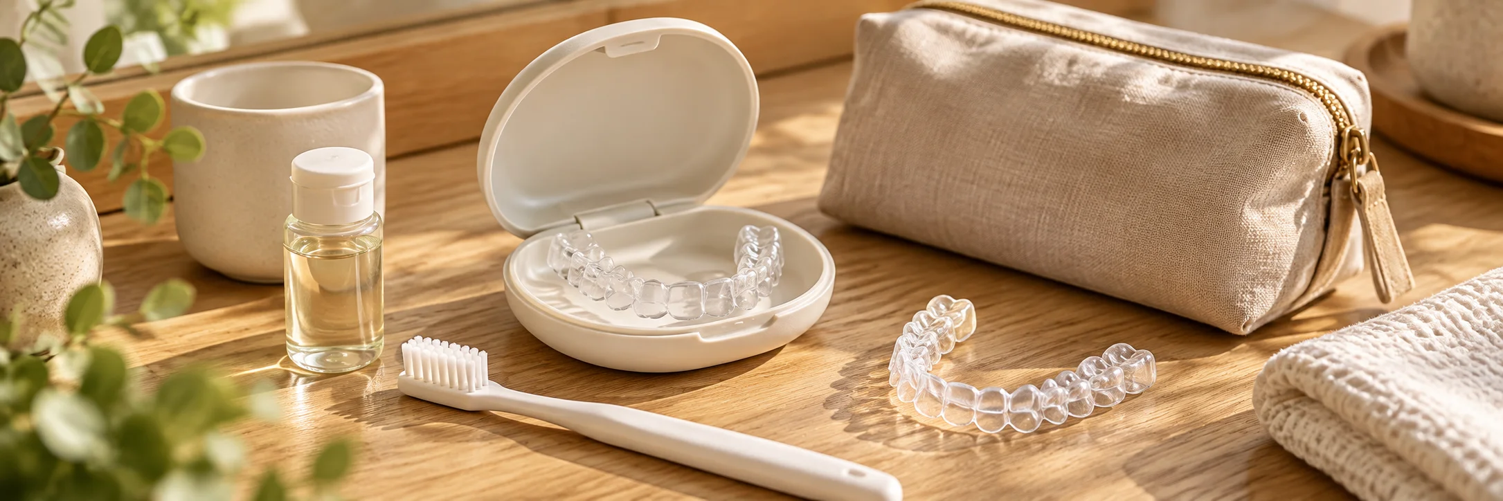 ケースと歯ブラシと洗口液の持ち歩きセット