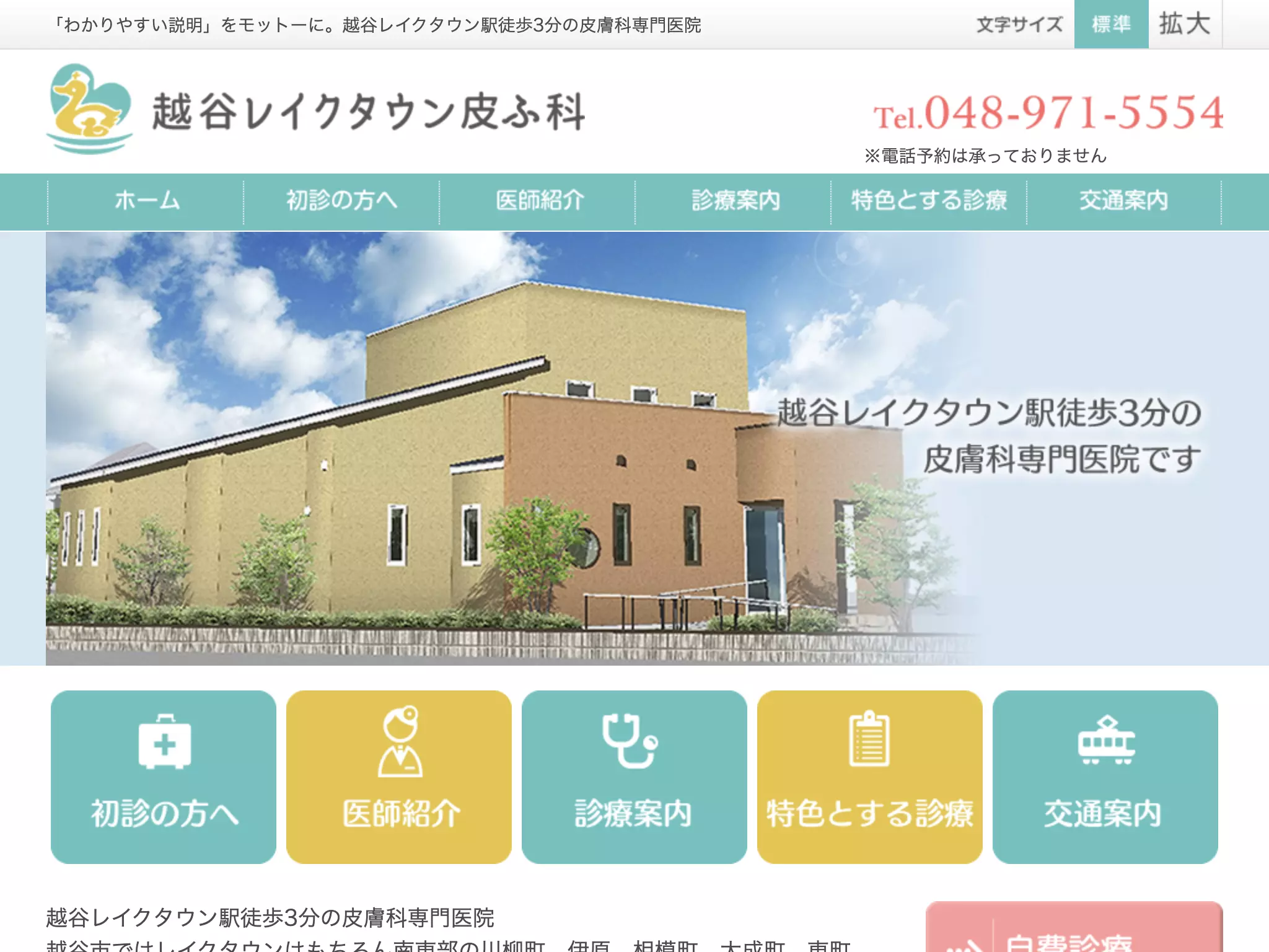越谷レイクタウン皮ふ科